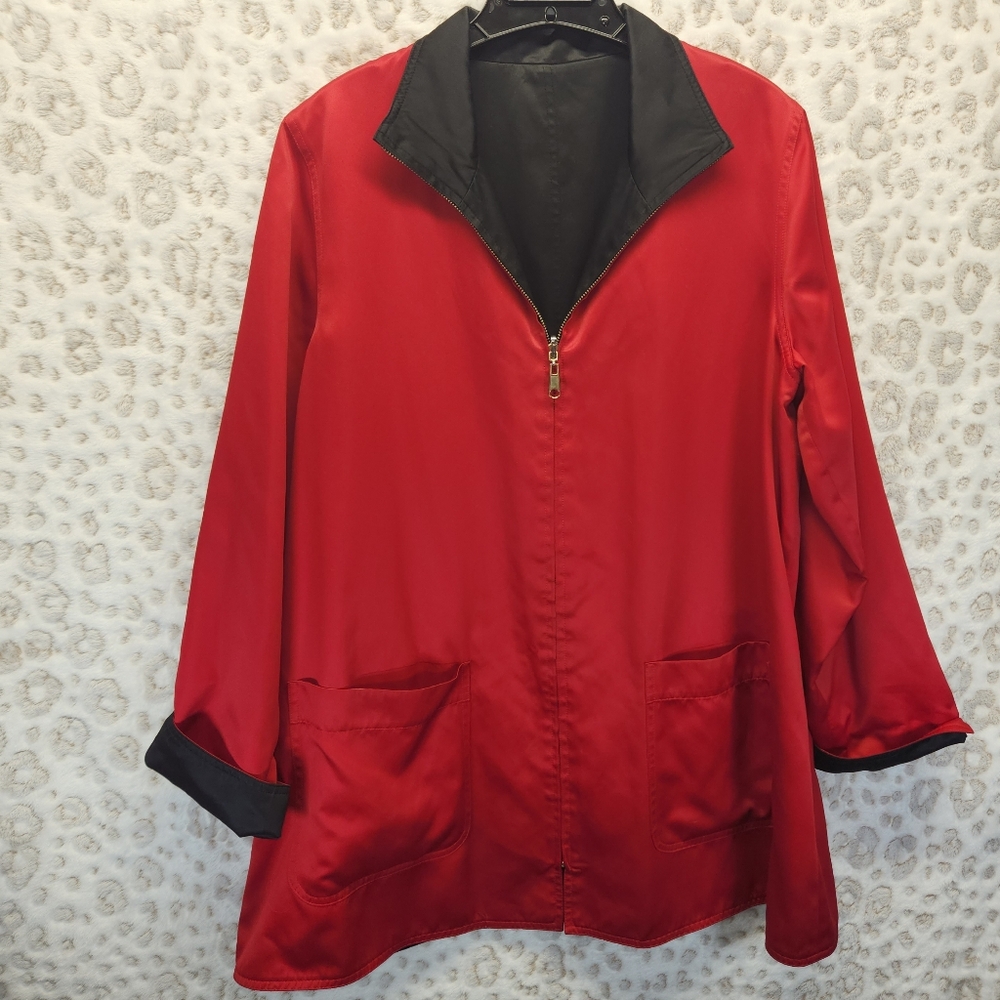Pendleton Reversible Red/Black Zip Up Jacket Large - image 2